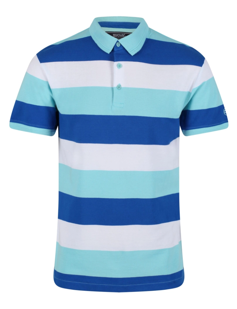 imagem de Regatta Mens Maxen Stripe Polo camisa1