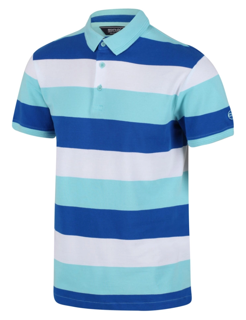 imagem de Regatta Mens Maxen Stripe Polo camisa3