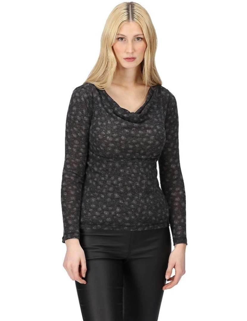 imagem de Regatta Womens/Ladies Frayda Animal Print Cowl Neck Top4