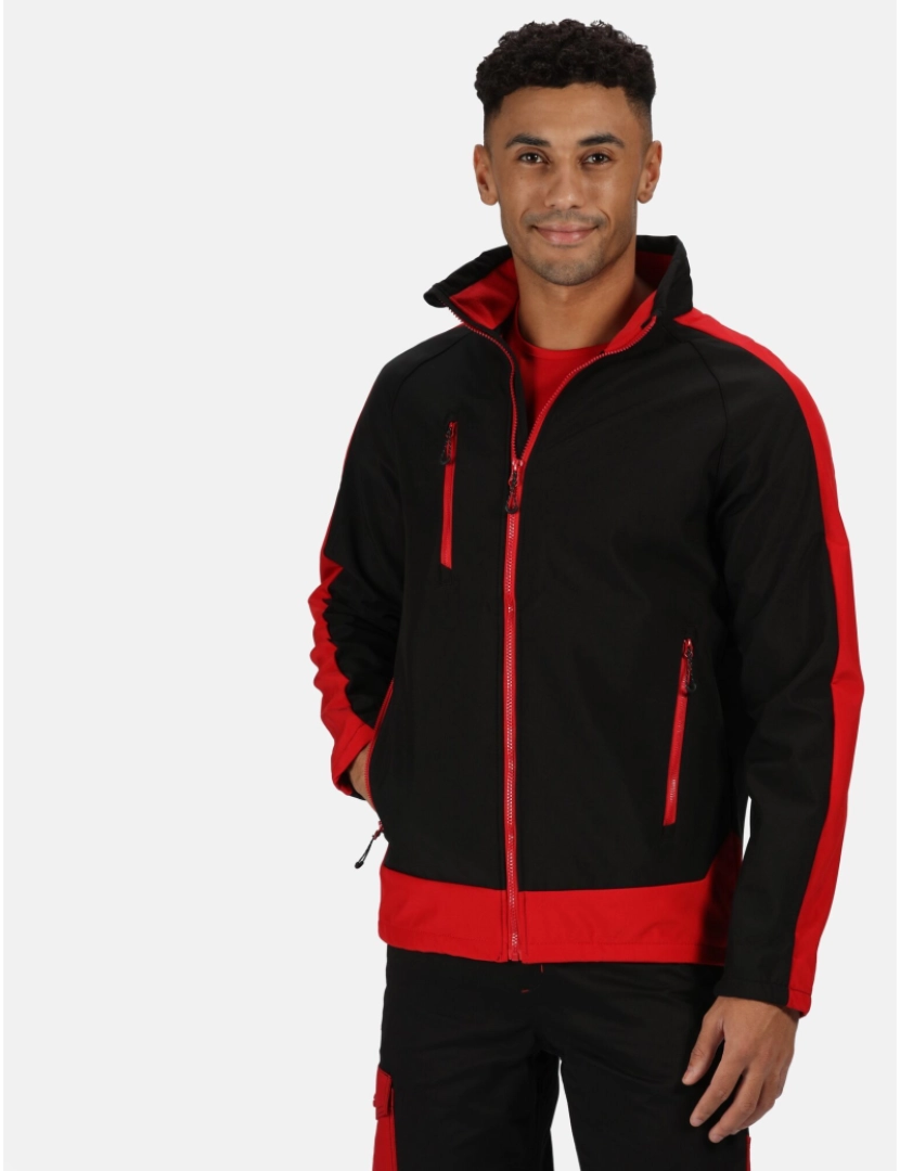 imagem de Regatta Mens Contrast 3 camada Softshell Full Zip Jacket3