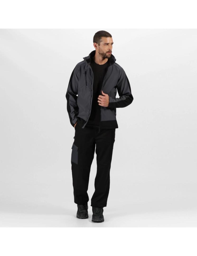 imagem de Regatta Mens Contrast 3 camada Softshell Full Zip Jacket5