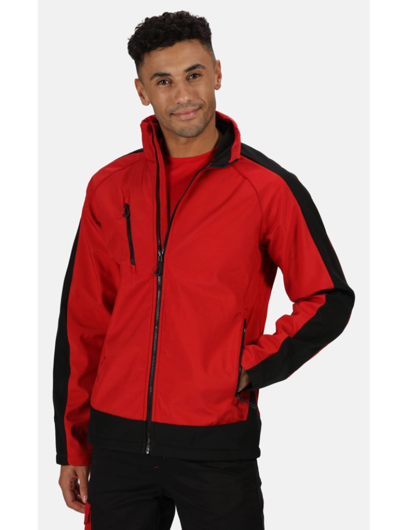 imagem de Regatta Mens Contrast 3 camada Softshell Full Zip Jacket2