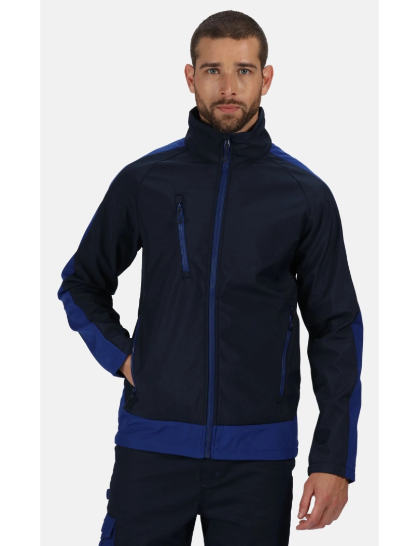 imagem de Regatta Mens Contrast 3 camada Softshell Full Zip Jacket4