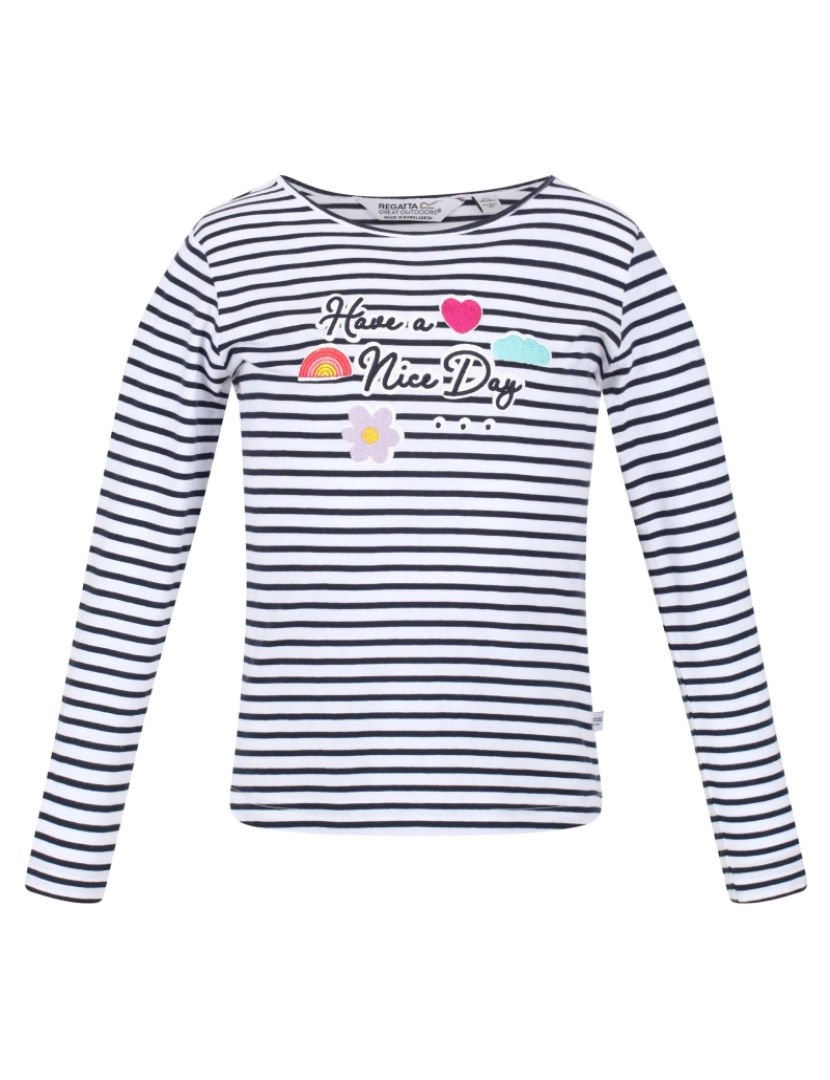 imagem de Regatta Crianças/Kids Clarabee Striped T-Shirt Long-Sleeved1