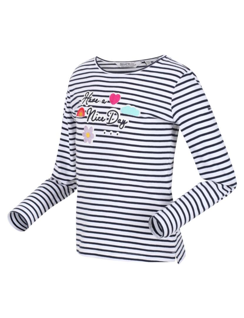 imagem de Regatta Crianças/Kids Clarabee Striped T-Shirt Long-Sleeved4