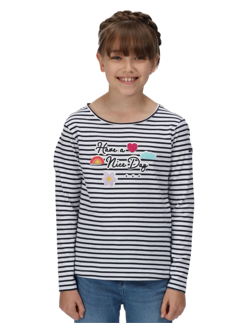 imagem de Regatta Crianças/Kids Clarabee Striped T-Shirt Long-Sleeved5