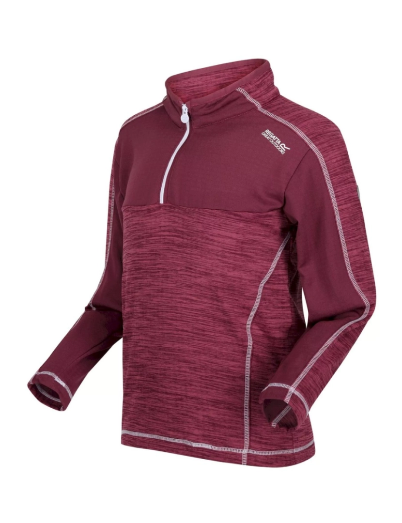 imagem de Regatta Crianças/Kids Hewley reciclado meia Zip Fleece Top3