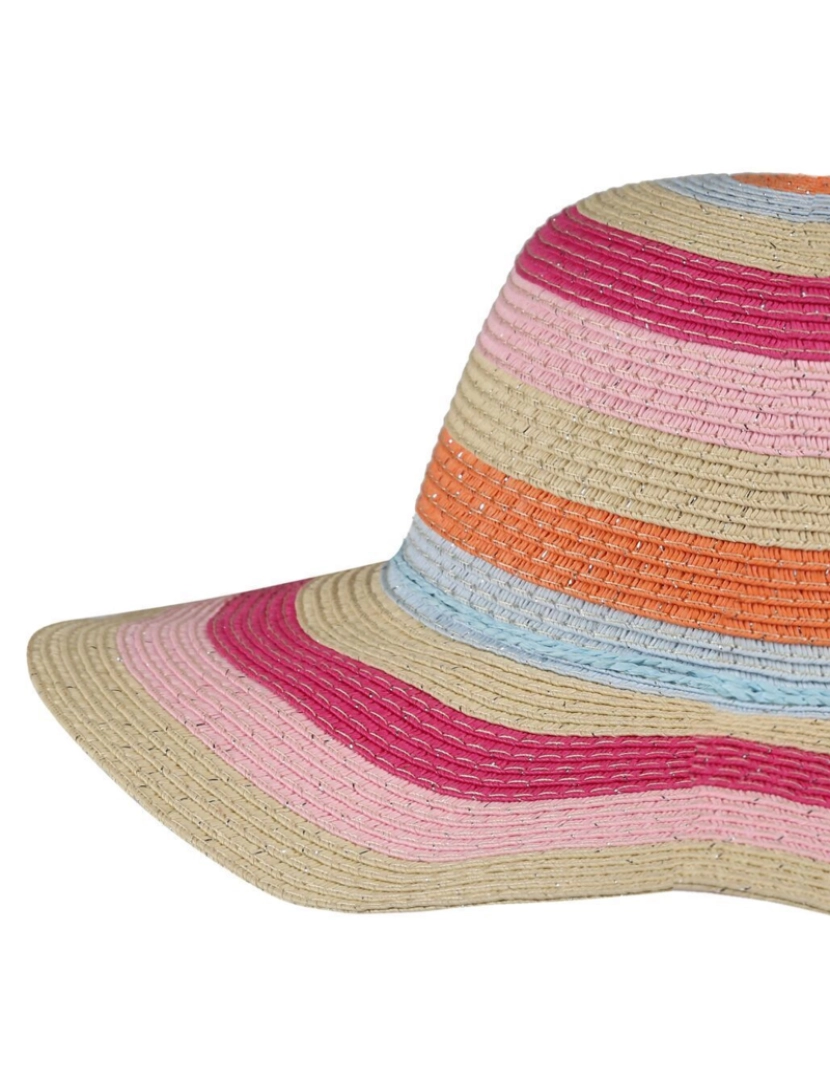 imagem de Regatta Crianças/Kids Mayla Striped Straw Sun Hat - 7-10 Años3