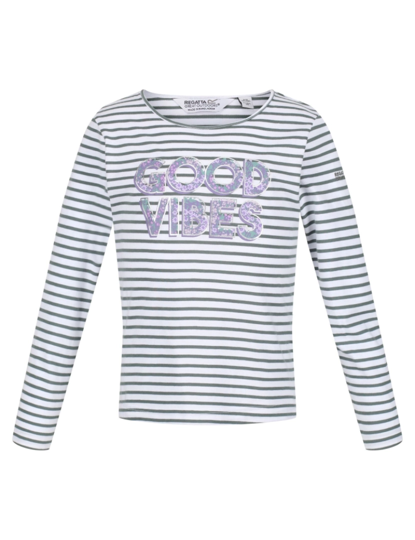 imagem de Regatta Crianças/Kids Clarabee Slogan Long-Sleeved T-Shirt1