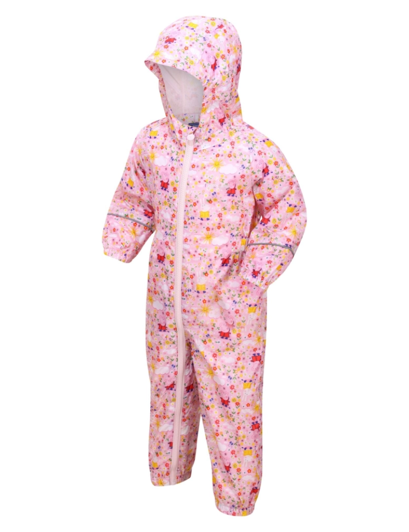 imagem de Regatta Crianças/Kids Pobble Floral impermeável Puddle Suit4