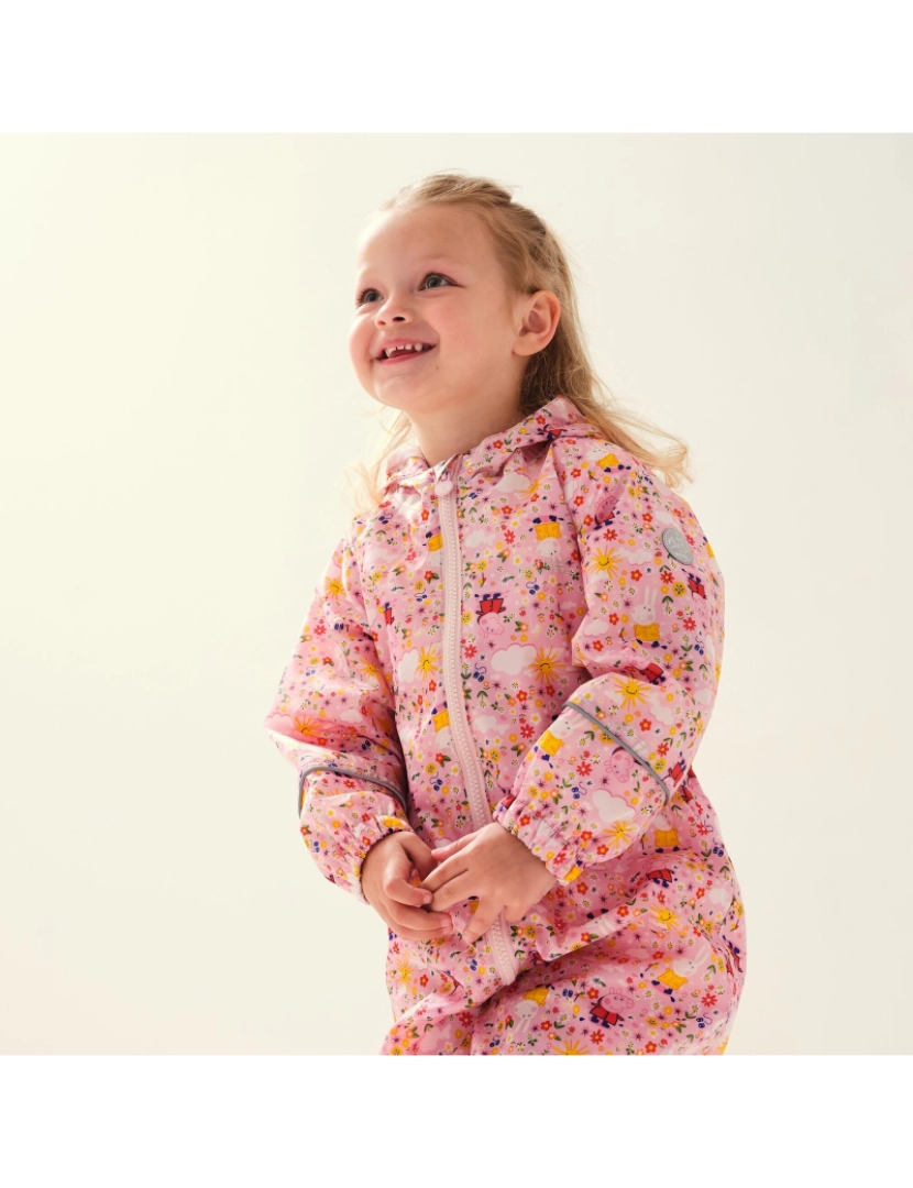 imagem de Regatta Crianças/Kids Pobble Floral impermeável Puddle Suit5