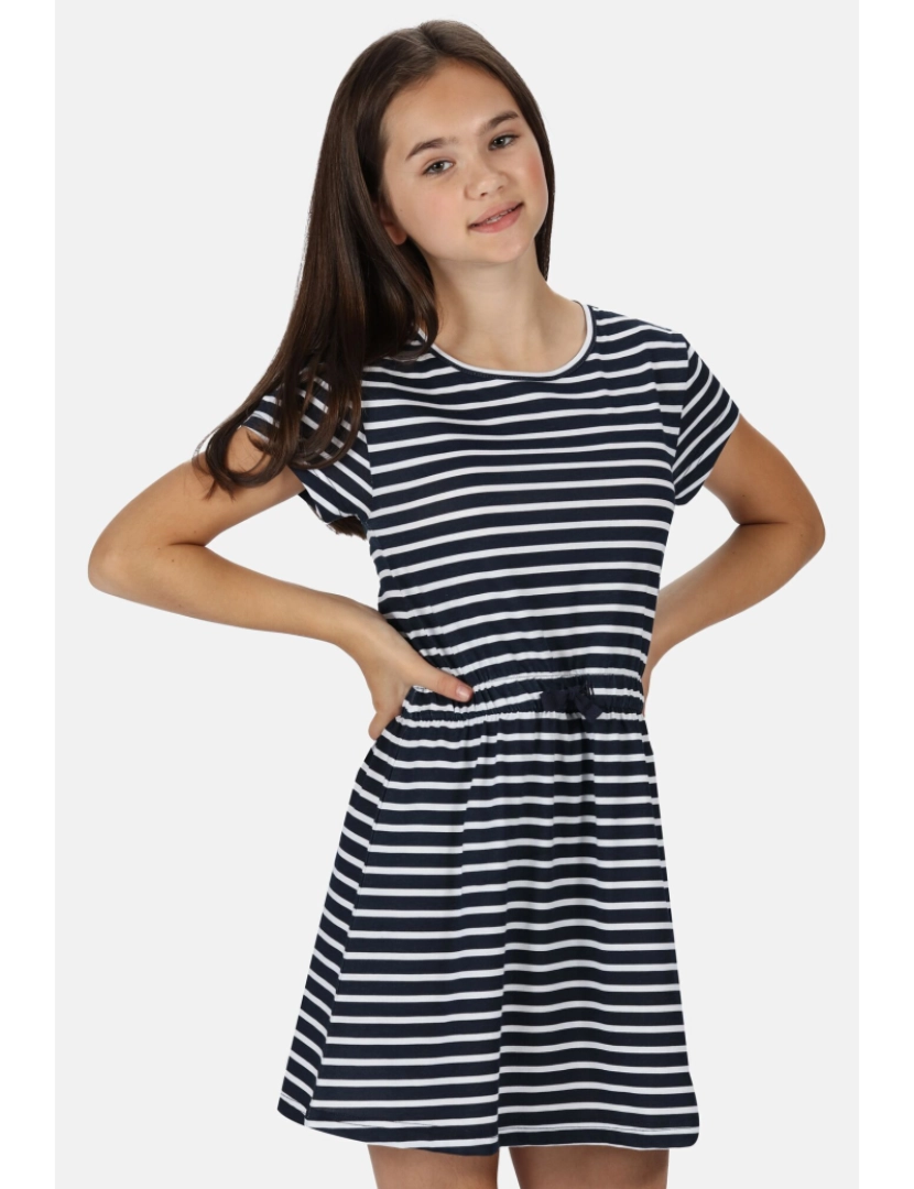 imagem de Regatta Meninas Catriona Stripe vestido casual4