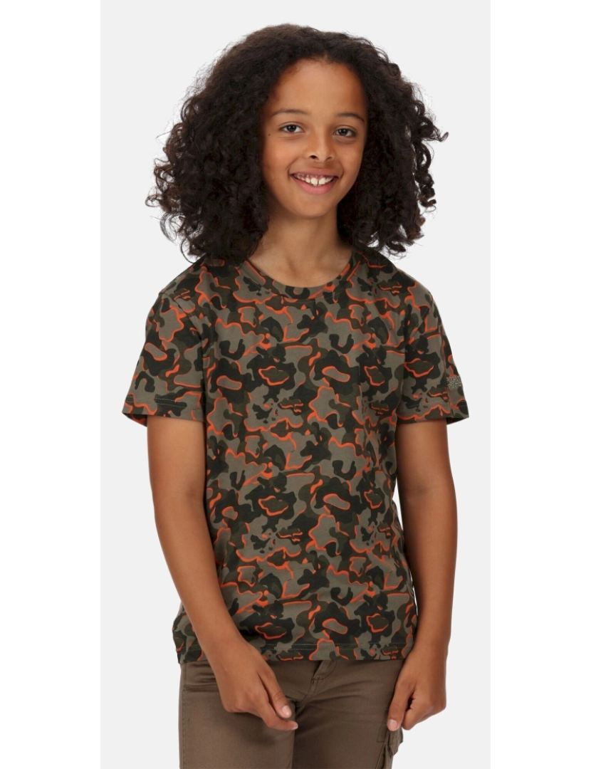 imagem de Regatta Crianças/Kids Bosley V Camo T-shirt5