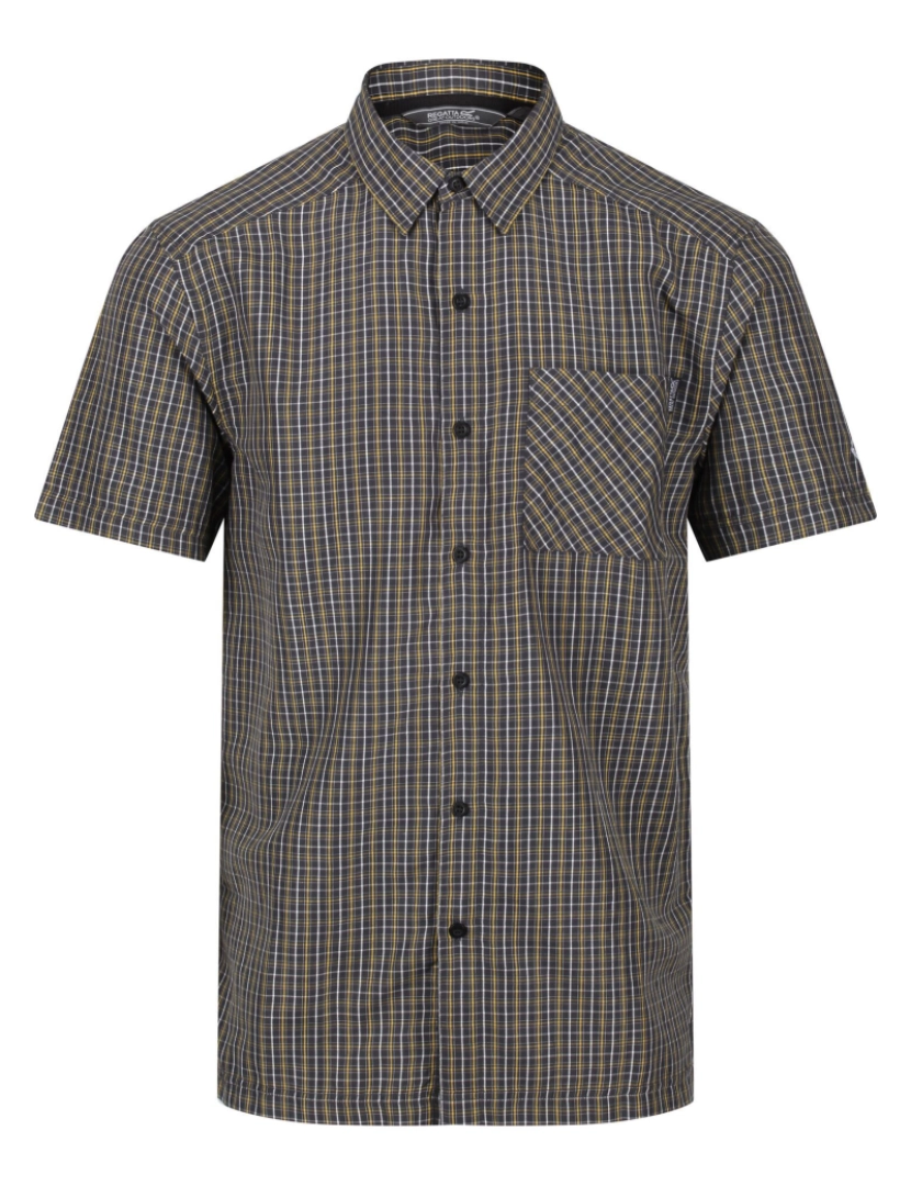 imagem de Regatta Mens Mindano V manga curta Checked camisa1