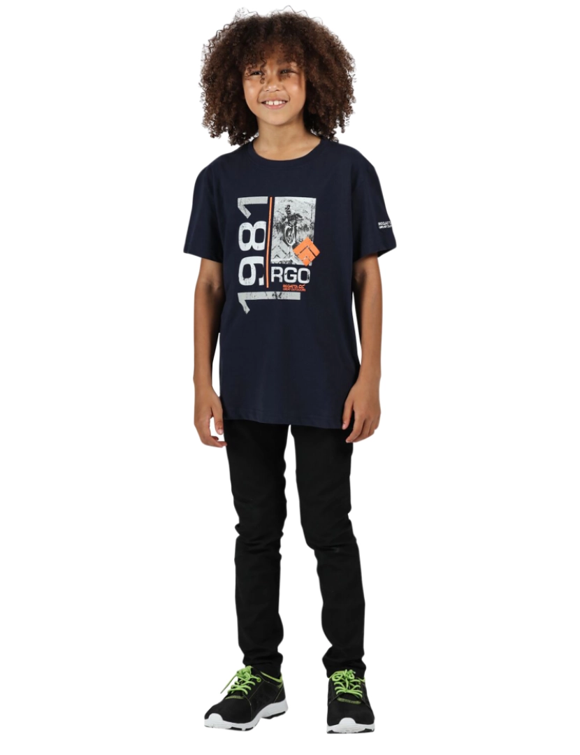 imagem de Regatta Crianças/Kids Bosley Iii impresso T-shirt4