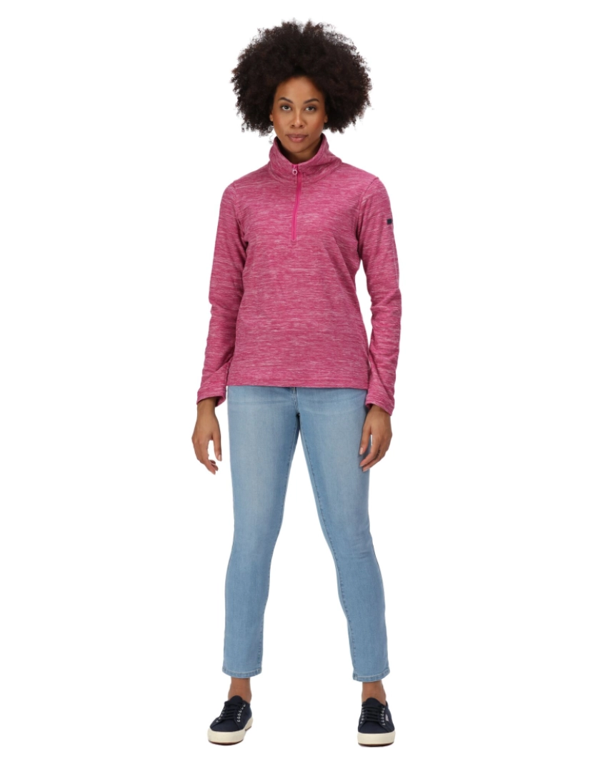 imagem de Regatta Womens/Ladies Fidelia Ii Marl Meio Zip Fleece6