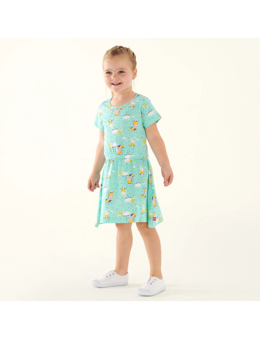 imagem de Regatta Baby Girls Peppa Pig Nuvens Casual vestido4