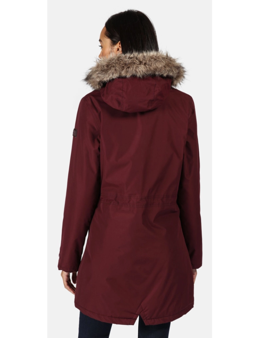 imagem de Regatta Womens/Ladies Serleena Ii Faux Fur Isolado Winter Parka5