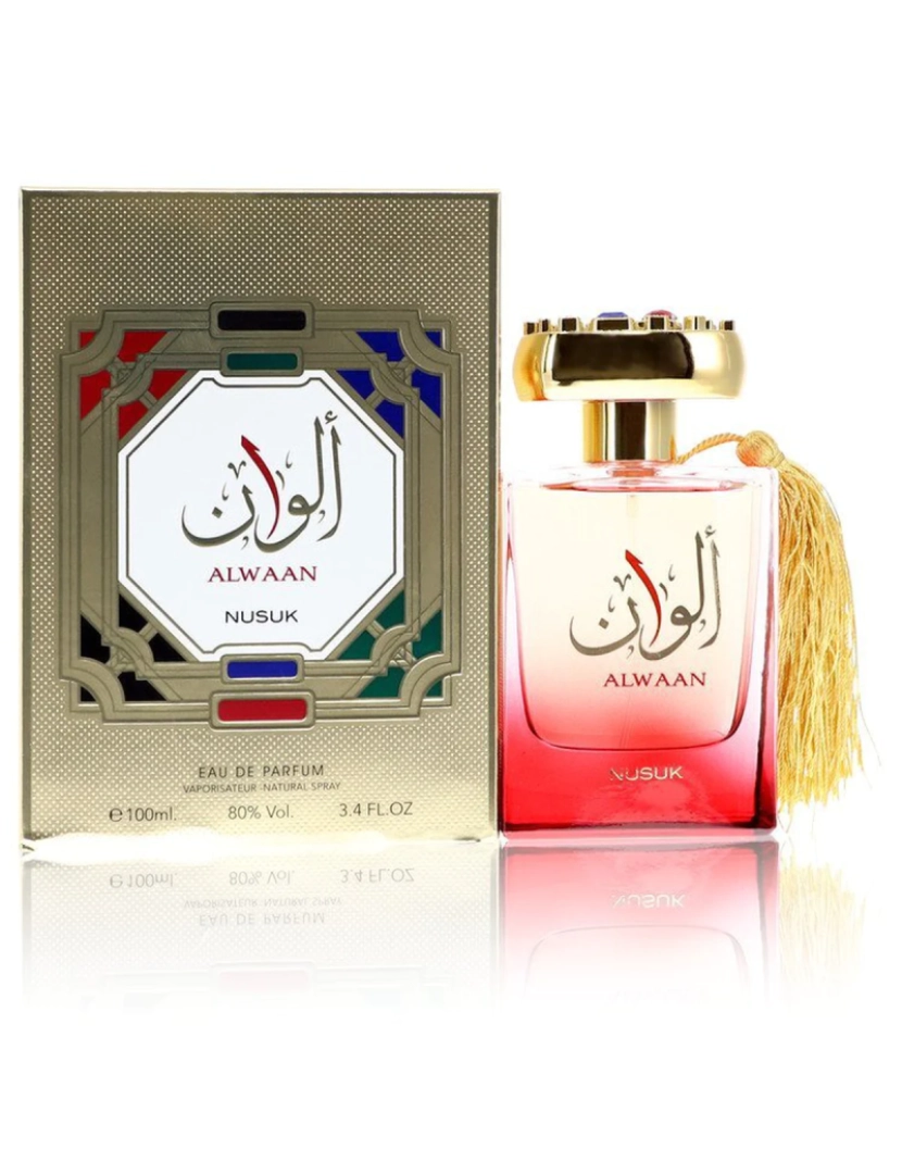 Nusuk - Alwaan Por Nusuk Eau De Parfum Spray (Unisex) 3.4 Oz (Mulheres)