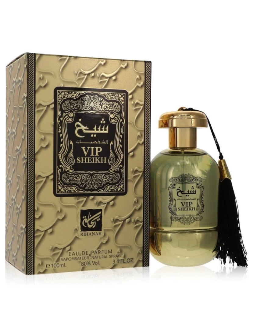 imagem de Rihanah Vip Sheikh Por Rihanah Eau De Parfum Spray (Unisex) 3.4 Oz (Men)1