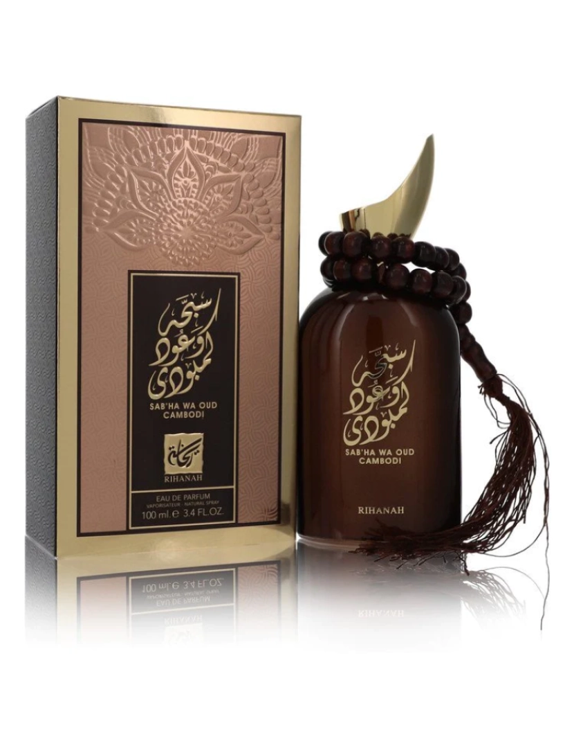 imagem de Sabha Wa Oud Cambodi Por Rihanah Eau De Parfum Spray (Unisex) 3.4 Oz (Men)1