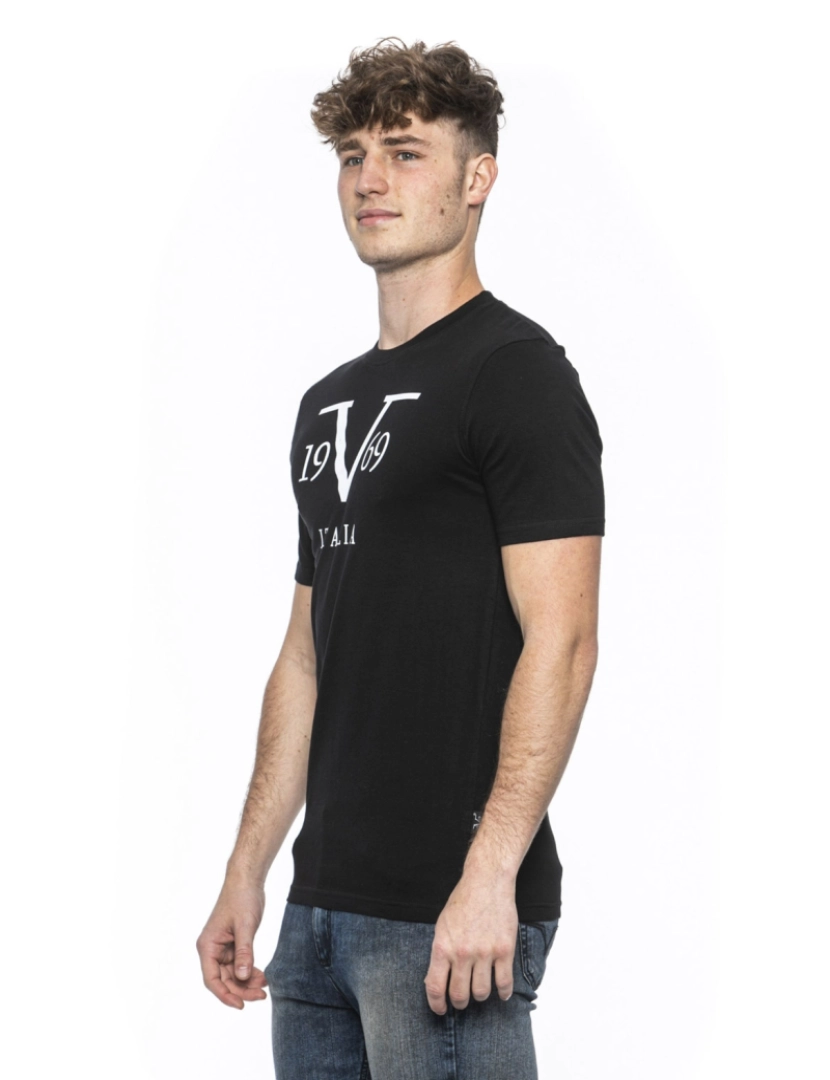 imagem de 19V69 Itália Homens T-shirt preto Rayan Preto2