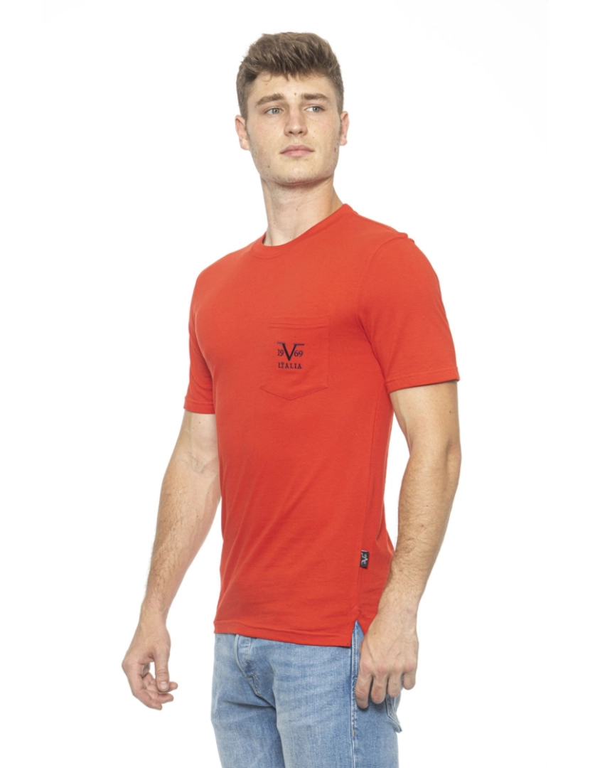 imagem de 19V69 Itália homens t-shirt vermelho Ivan vermelho2