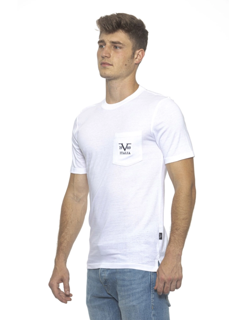 imagem de 19V69 Itália Homens T-shirt Branco Ivan Branco2