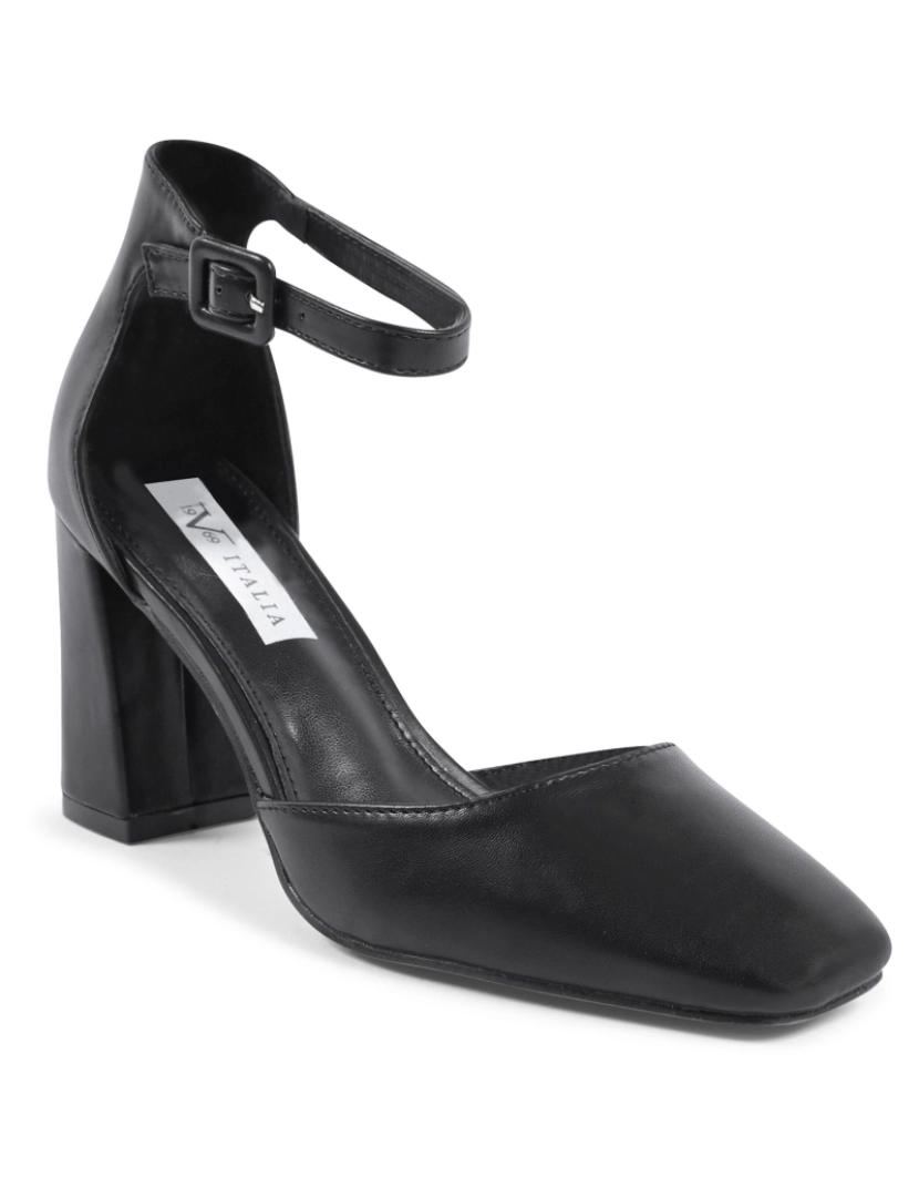 imagem de 19V69 Italia Womens Ankle Strap Bomba Preto Hll0127 Nero2