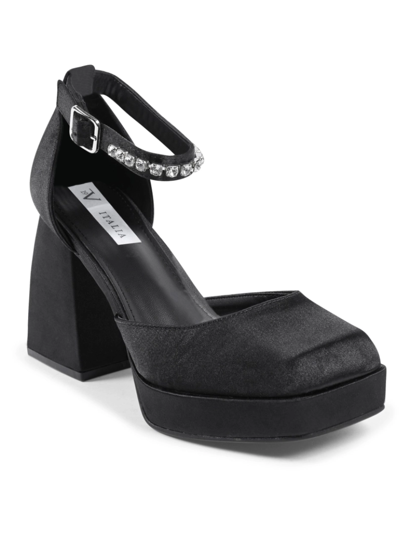 imagem de 19V69 Italia Womens Ankle Strap Bomba Preto J010 Nero2