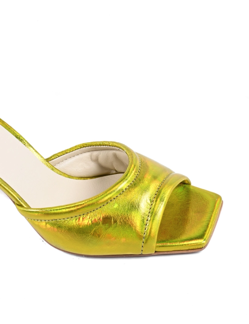 imagem de 19V69 Itália Mulheres Sandal Amarelo Simona Kid Bott. Giallo4