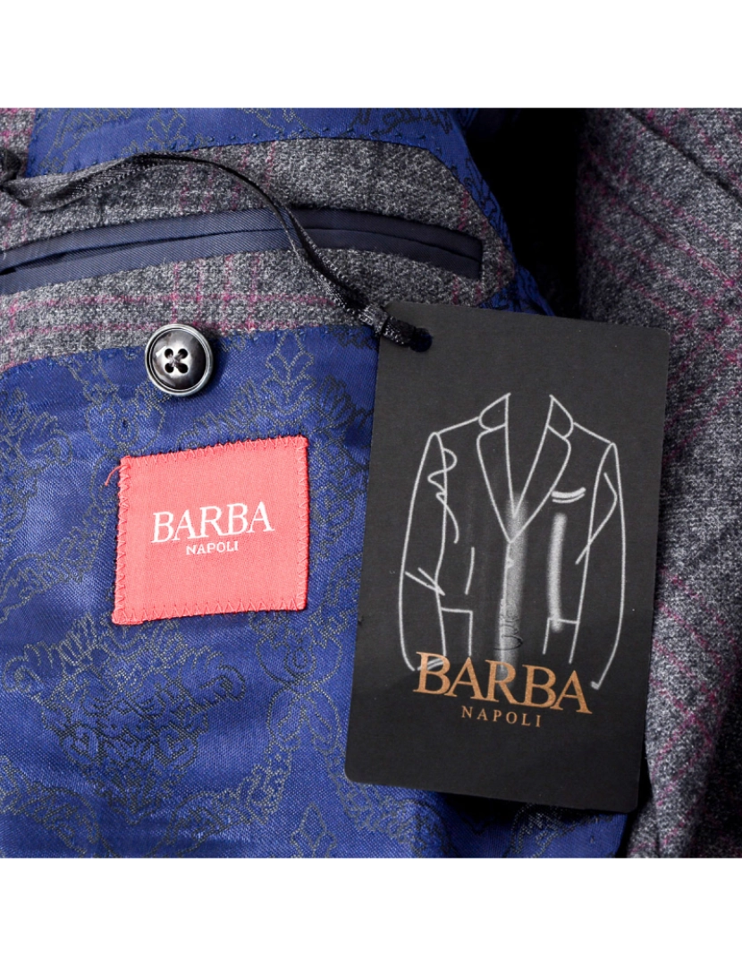 imagem de Barba Napoli Homens casaco mangas compridas cinza5