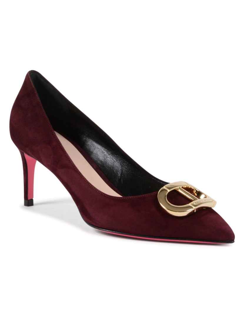 imagem de Boss Lady Suede Bomba Bordeaux2