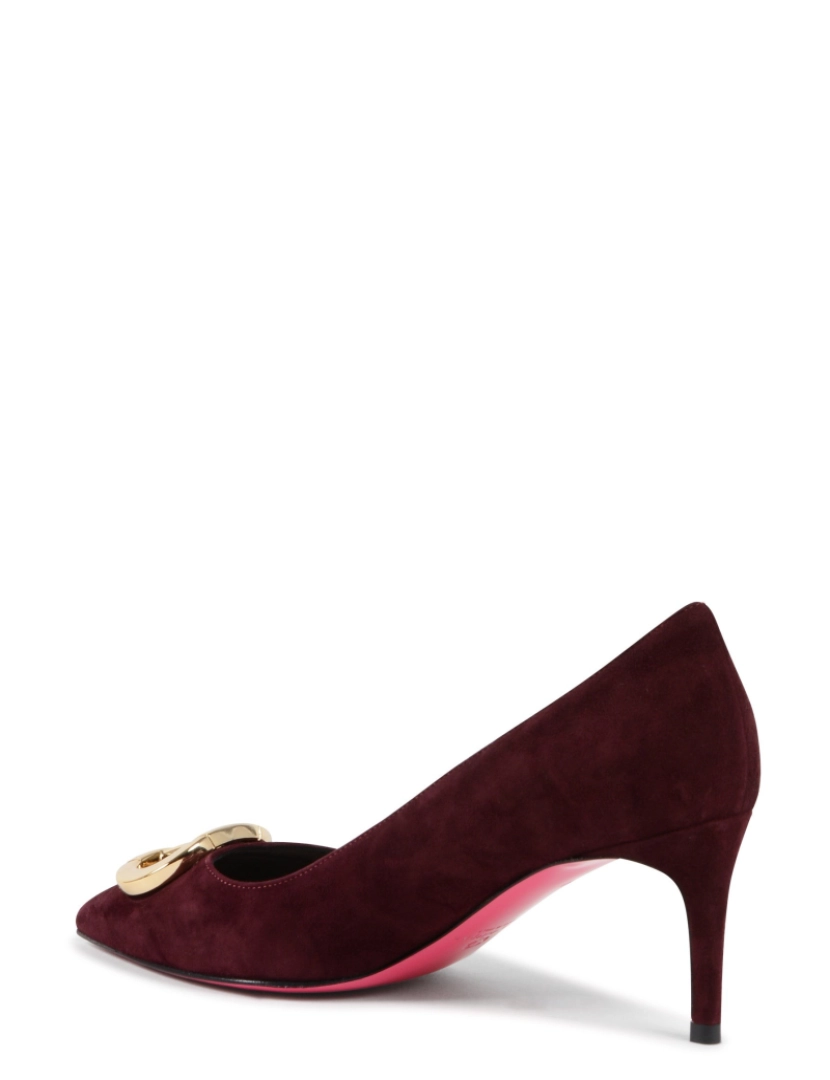 imagem de Boss Lady Suede Bomba Bordeaux3