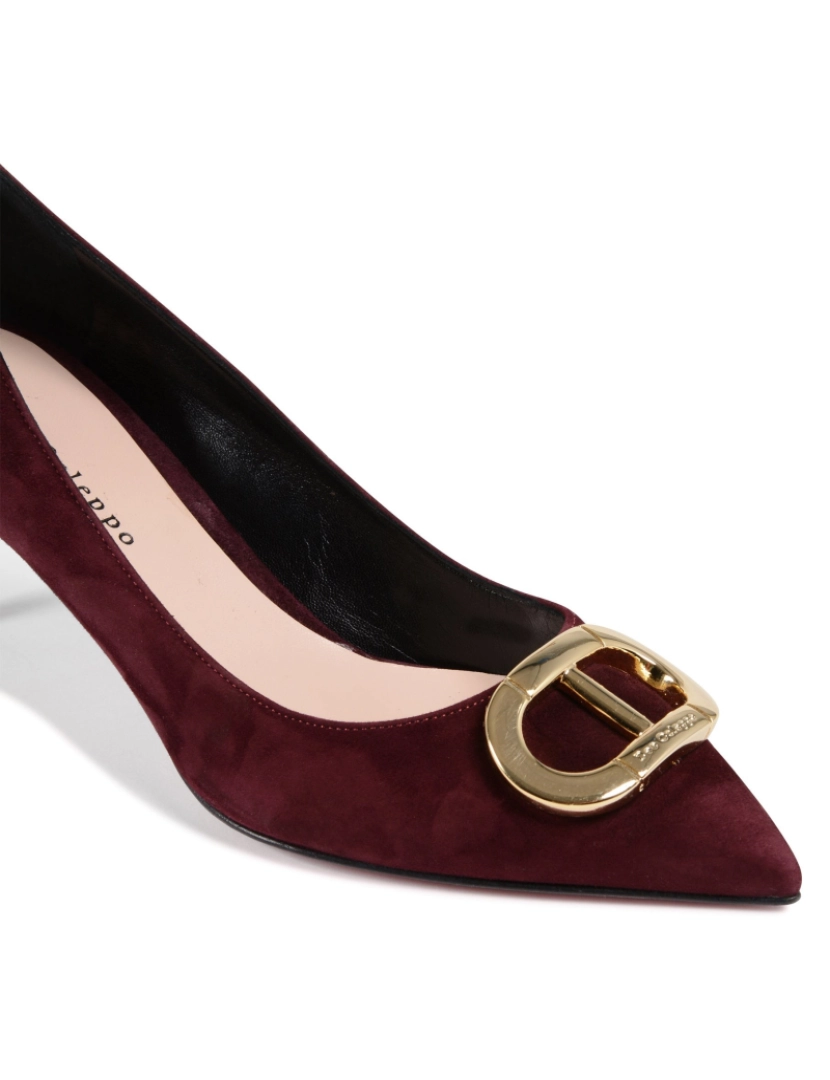 imagem de Boss Lady Suede Bomba Bordeaux4