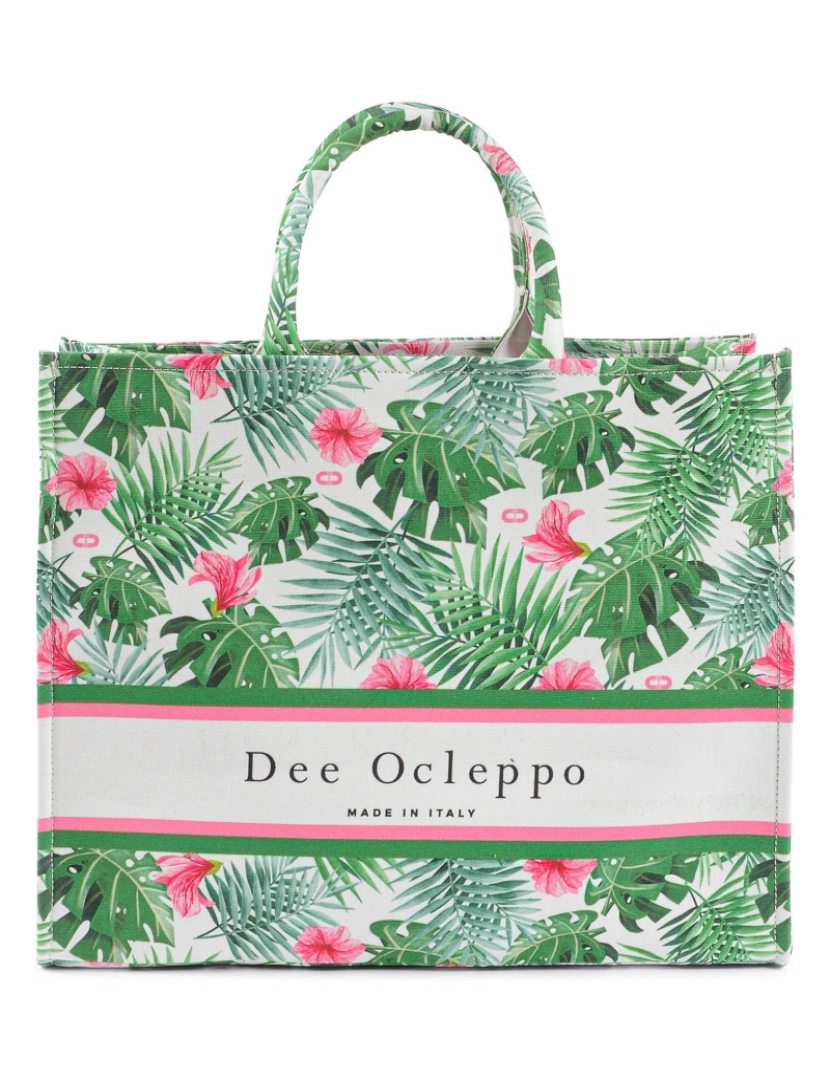 Dee Ocleppo - Dee Palm Tote - Branco/Verde