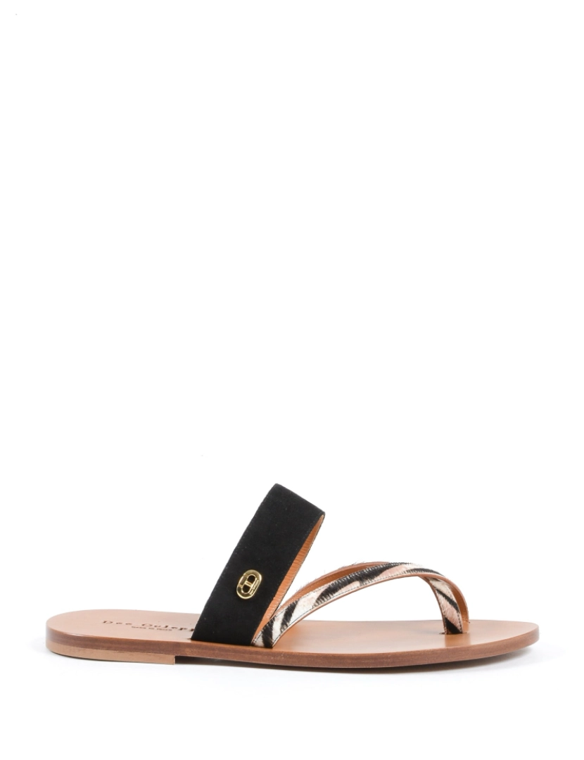 Dee Ocleppo - Olhar fresco Sandal Cavallino Zebrato