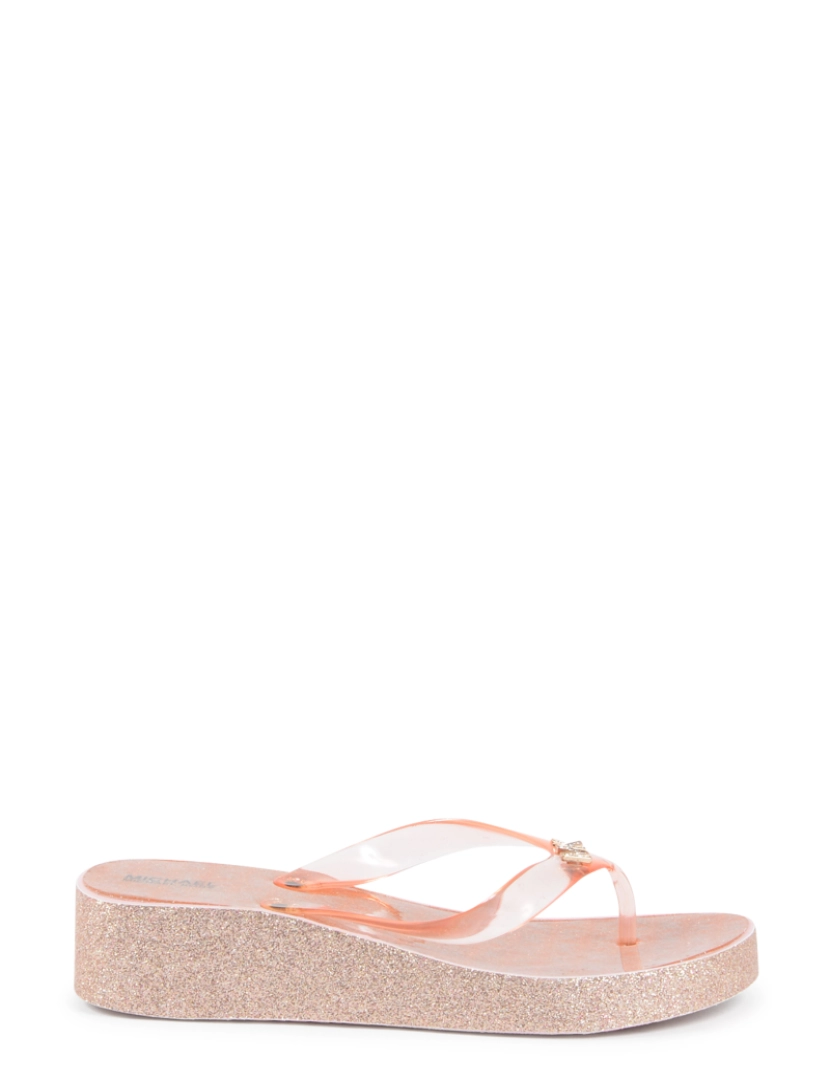 Michael Kors - Michael Kors meninas Multicolor Flip Flop Zia Gage Kiley Rose Gold