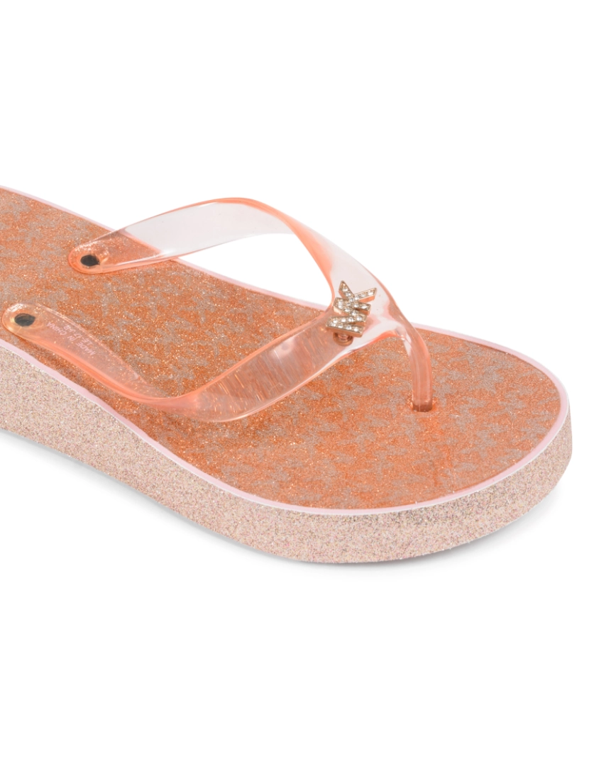 imagem de Michael Kors meninas Multicolor Flip Flop Zia Gage Kiley Rose Gold4