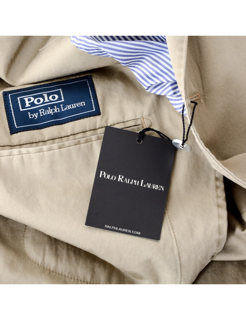 imagem de Polo por Ralph Lauren Mens casaco mangas compridas bege5