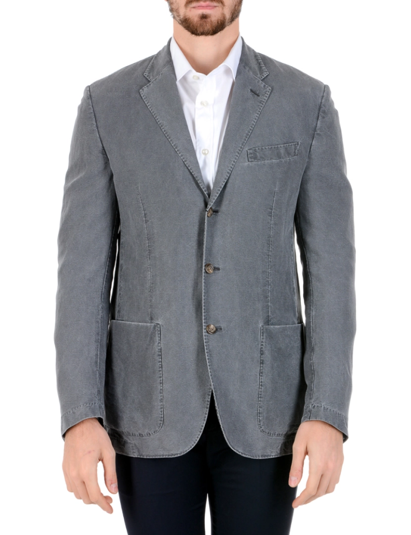 imagem de Polo por Ralph Lauren Mens casaco mangas compridas cinza1