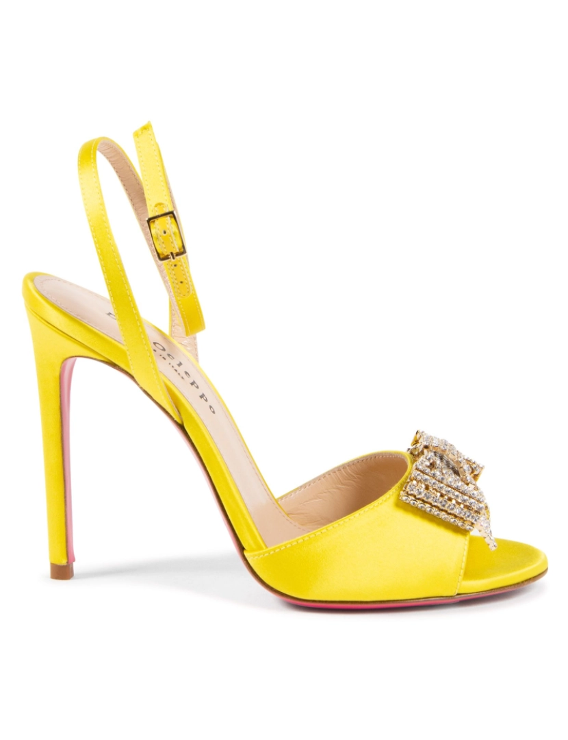 Dee Ocleppo - Satin Bow Sandal - Amarelo