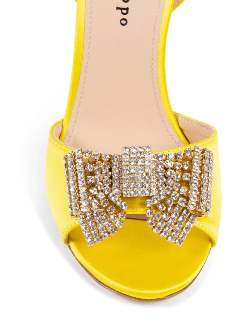 imagem de Satin Bow Sandal - Amarelo4