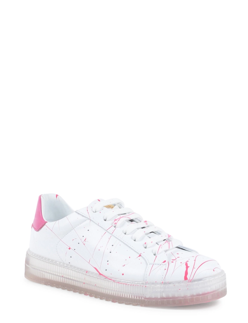 imagem de Splatter Sneaker - Fuxia Branca2