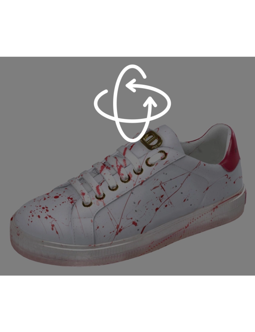 imagem de Splatter Sneaker - Fuxia Branca3