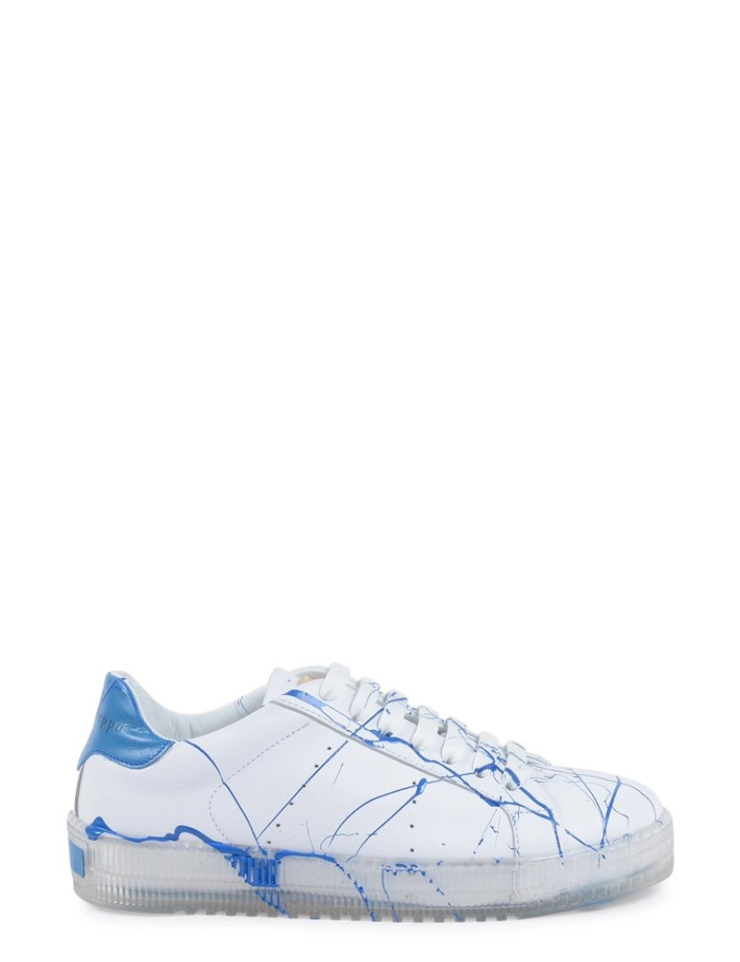Dee Ocleppo - Splatter Sneaker - Branco luz azul