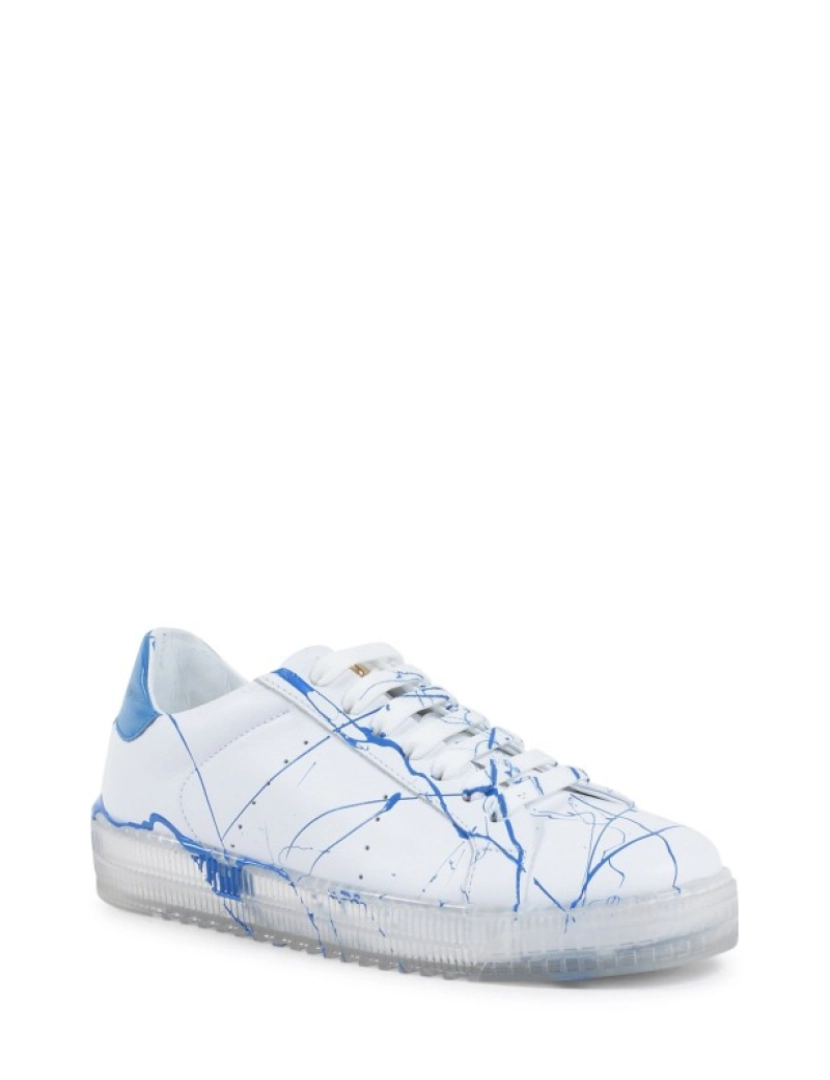 imagem de Splatter Sneaker - Branco luz azul2