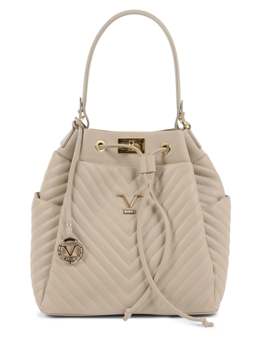 V Italia By Versace - V Italia Womens Satchel Bag Bege Bh10272 52 Sauvage Marmo