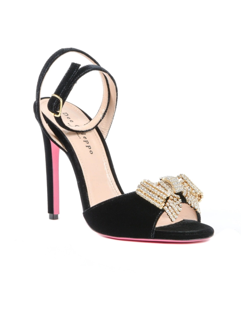 imagem de Velvet Bow Sandal Preto2