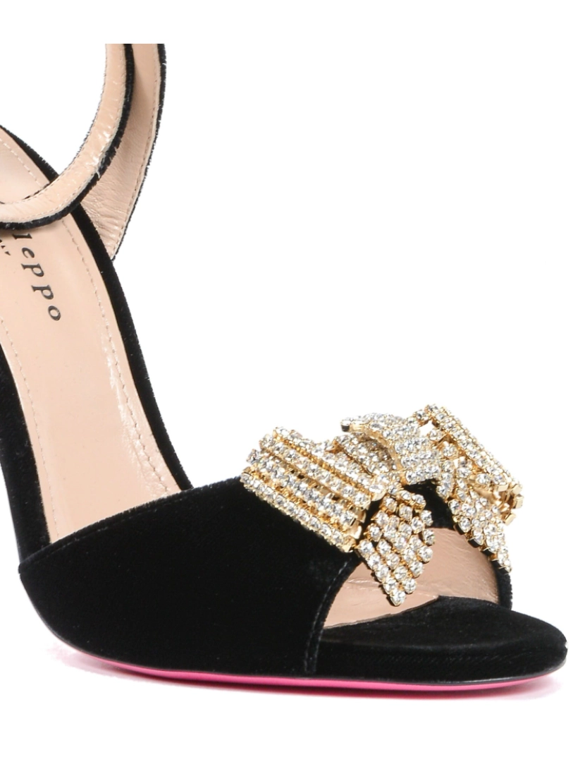 imagem de Velvet Bow Sandal Preto3